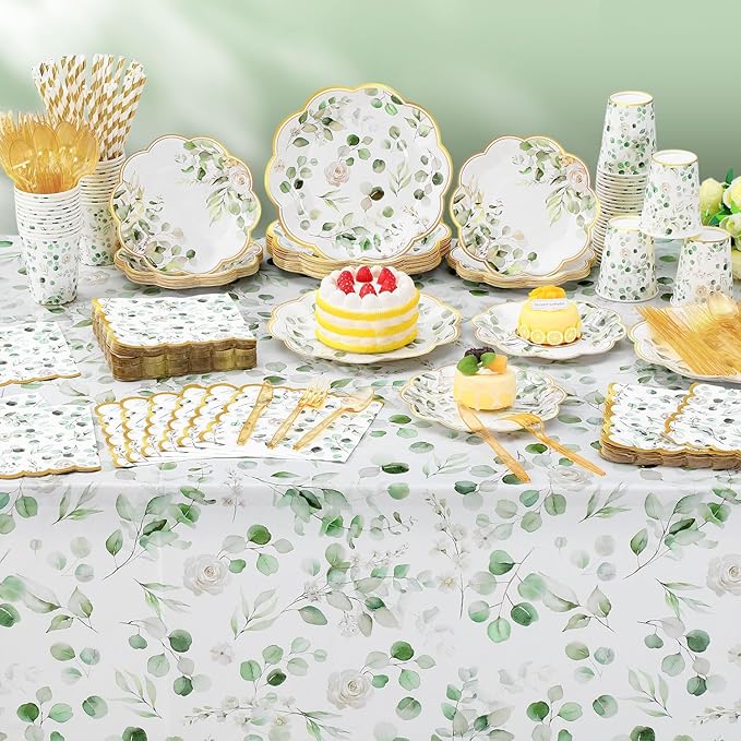 452 Pcs Sage Green Baby Shower Party Decorations - Image 6