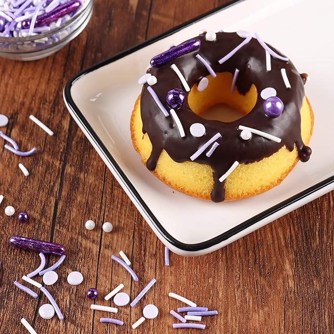 Purple Sprinkles For Cake Decorating, Ice Cream Topper, Dreamy purple Cake - Image 5