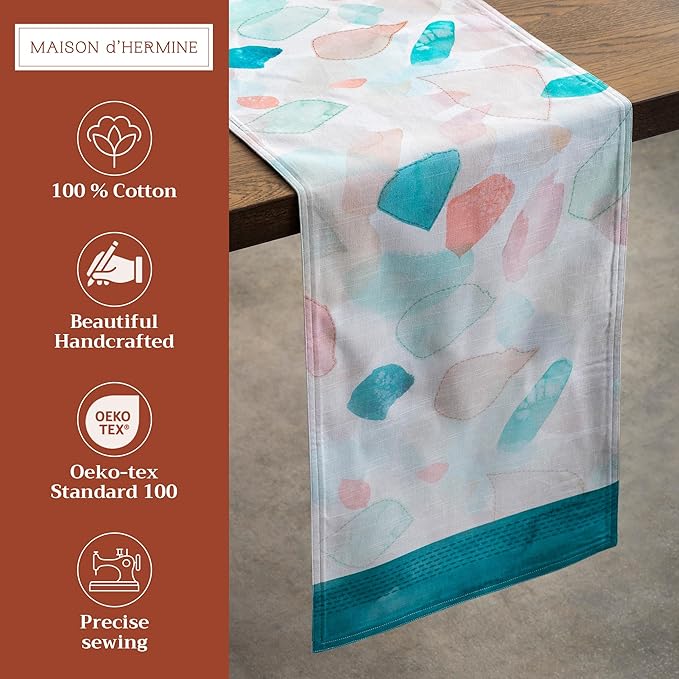 Maison d' Hermine Table Runner 100% Cotton Double Layer Table Runners 108 - Image 2