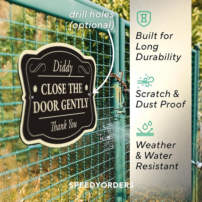 Custom Decorative Outdoor Aluminum Signs, Personalized Driveway Sign, Waterproof - Image 6