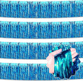4 Pack 10 Ft Lake Blue Foil Fringe Garland Metallic Streamers Tinsel Banner by LANTIANCHEN