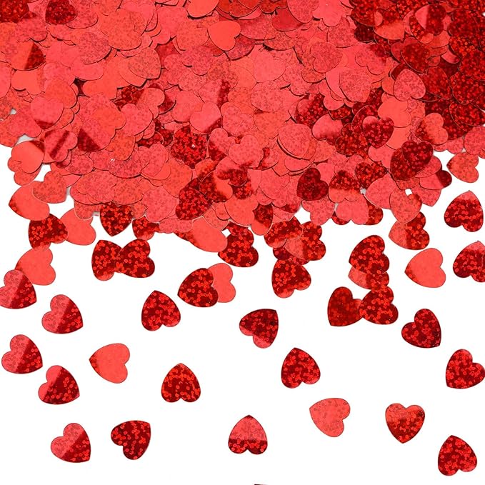 MARFOREVER Red Hearts Confetti by MARFOREVER