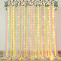Rainbow Tulle Backdrop Curtain by Suppromo