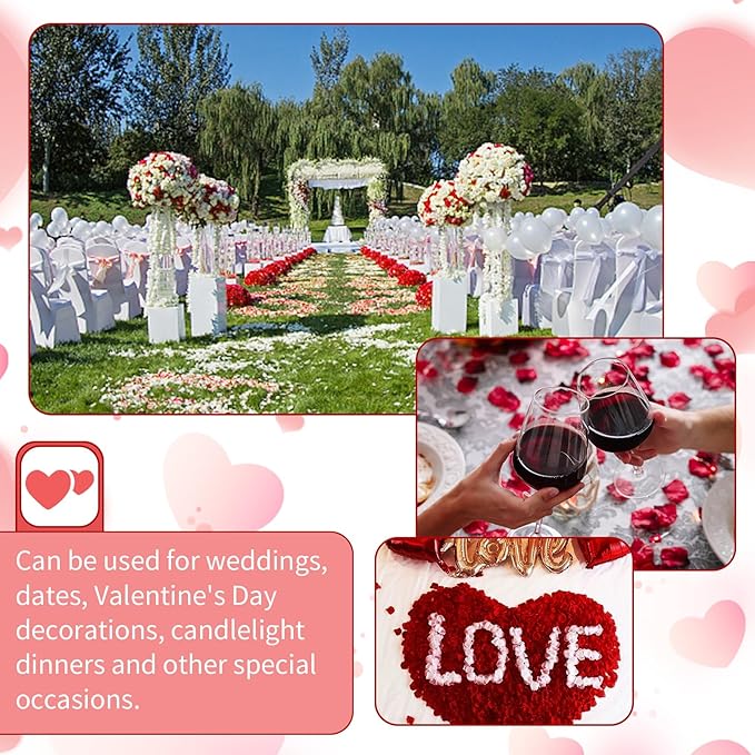 1000 Pcs Artificial Fake Rose Petals, Flower Petals - Image 6