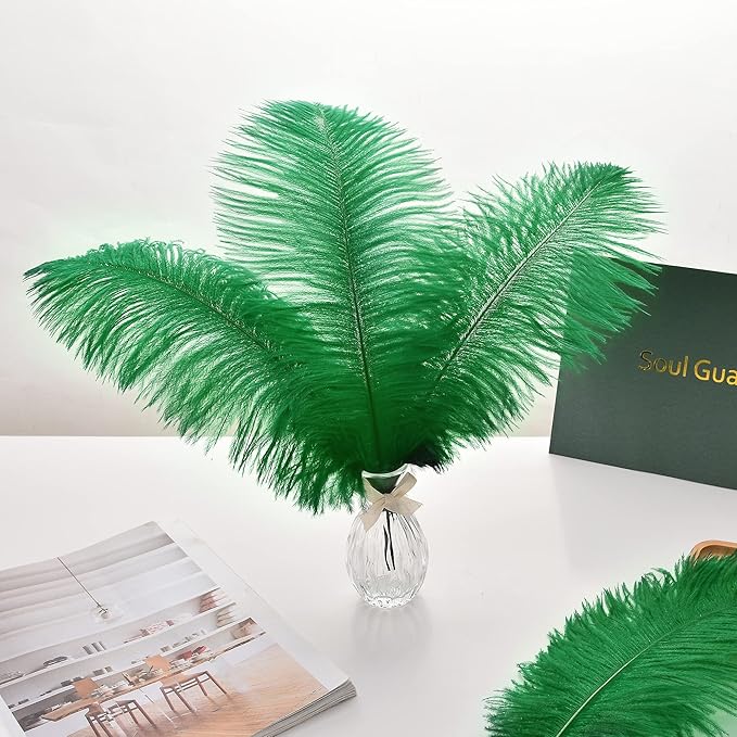 Ballinger Large Green Ostrich Feathers - Image 5