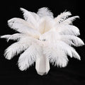 THARAHT White Ostrich Feathers 24pcs Natural Bulk 10-12Inch 25cm-30cm by THARAHT