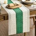 Artoid Mode Dark Green Farmhouse Rustic Table Runner, Seasonal Holiday Hollow by ArtoidMode