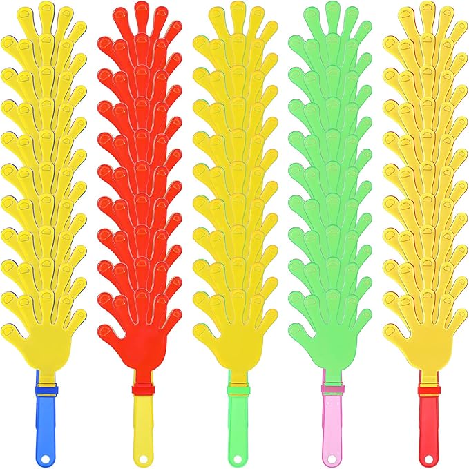 80 Pcs Hand Clappers, 7.48 Inch Noise Makers Bulk, Party Clappers Noisemakers by Unknown
