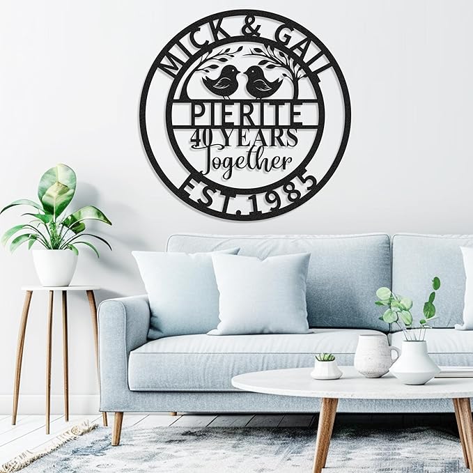 Personalized 40th Wedding Anniversary Sign Gifts - Image 6