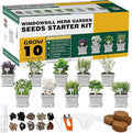 10 Herb Seeds Garden Starter Grow Kit by Meekear-BEWITHYOU