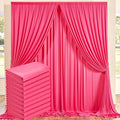 50 ft x 10 ft Wrinkle Free Fuchsia Backdrop Curtain by Outpain