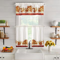 Elrene Home Fashions Autumn Pumpkin Grove Window Tier Set and Kitchen/Café by ElreneHomeFashions