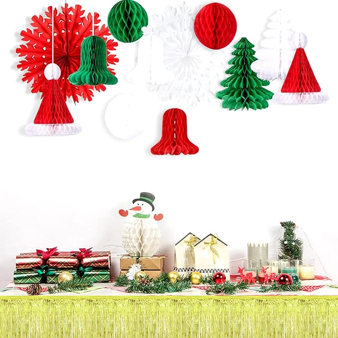 10 Pack 10 Feet Foil Fringe Garland Metallic Tinsel Streamers Banner Wall - Image 5