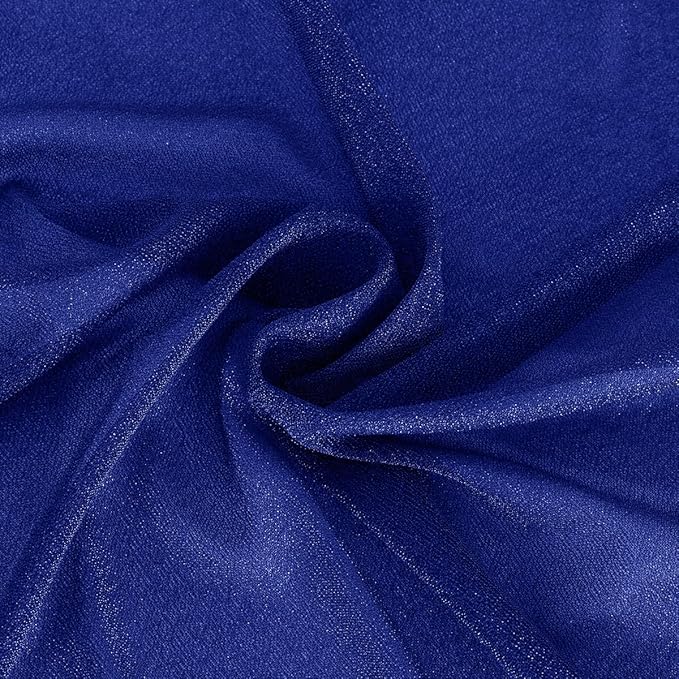 Royal Blue Wedding Arch Draping Fabric 29" x 20 FT Blue Wedding Drapes - Image 7