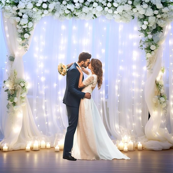 White Tulle Backdrop Curtain - Image 3