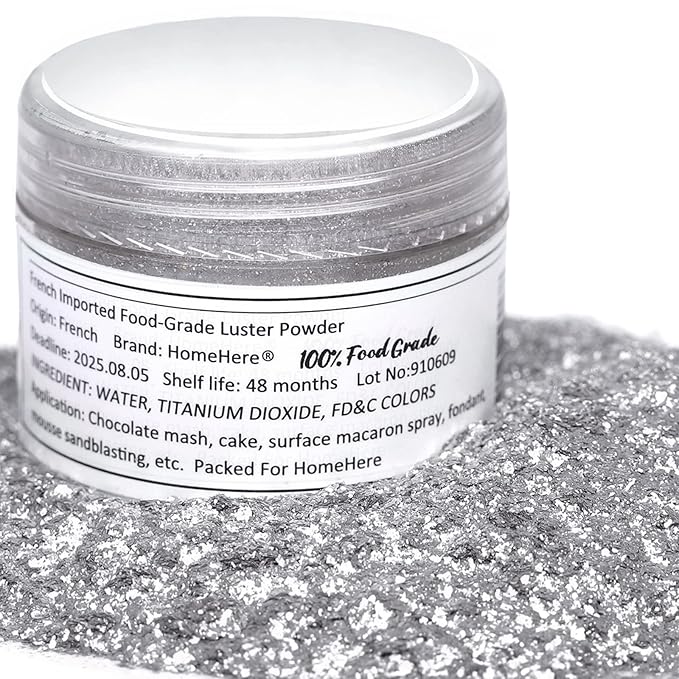 HomeHere Edible Luster Dust Food-Grade Glimmer Powder Glitter - Image 3