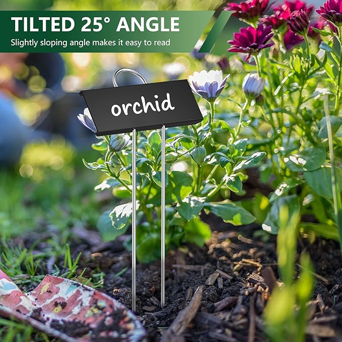 STARTOSTAR 30-Pack Metal Plant Labels Weatherproof Garden Markers, Height 10.6'' - Image 4