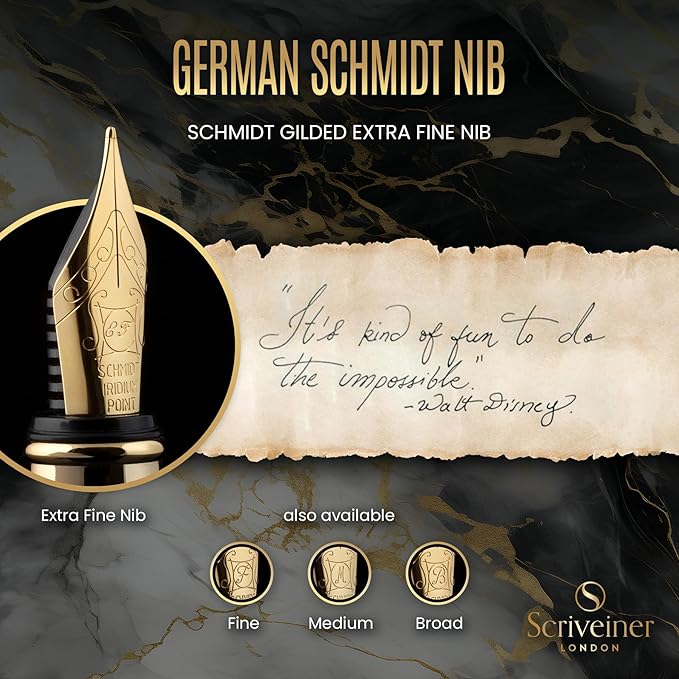 Scriveiner Black Lacquer Fountain Pen - Image 5
