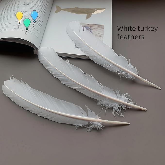 White Turkey Feathers, Turkish Feather - Image 4