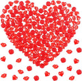 Fangoo 180PCS Red Acrylic Heart Ornaments Mini Acrylic Heart Rose Flower Lips by Fangoo