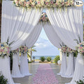 60 x 12ft Wrinkle Free White Backdrop Curtain by ENJOYYOURPARTY