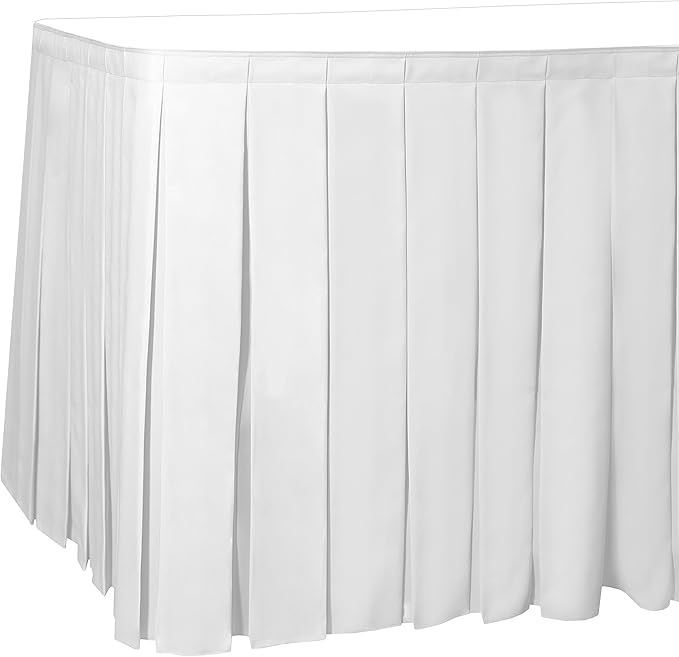 Ultimate Textile Pleat Polyester Fabric Table Skirt by UltimateTextile