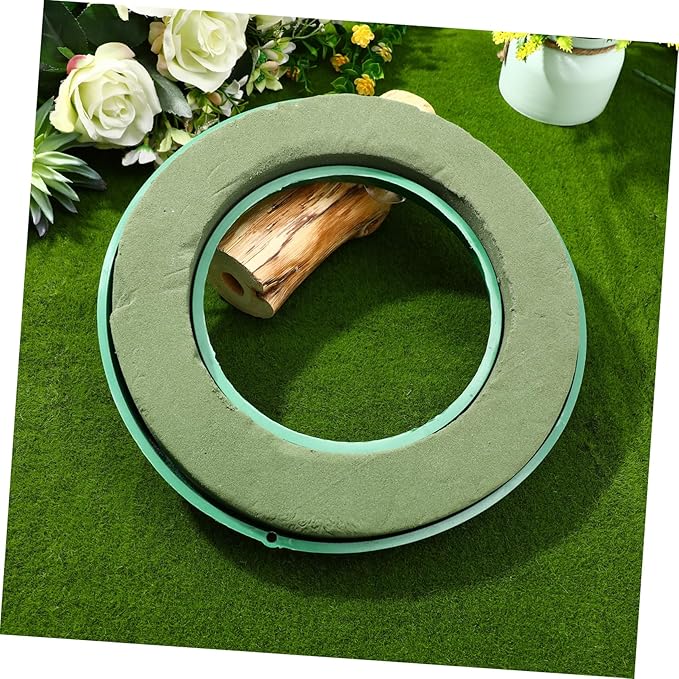 DOITOOL Flower Foam Ring with Suction Cup Car Flower Mud Green Wet Foam Blocks - Image 8