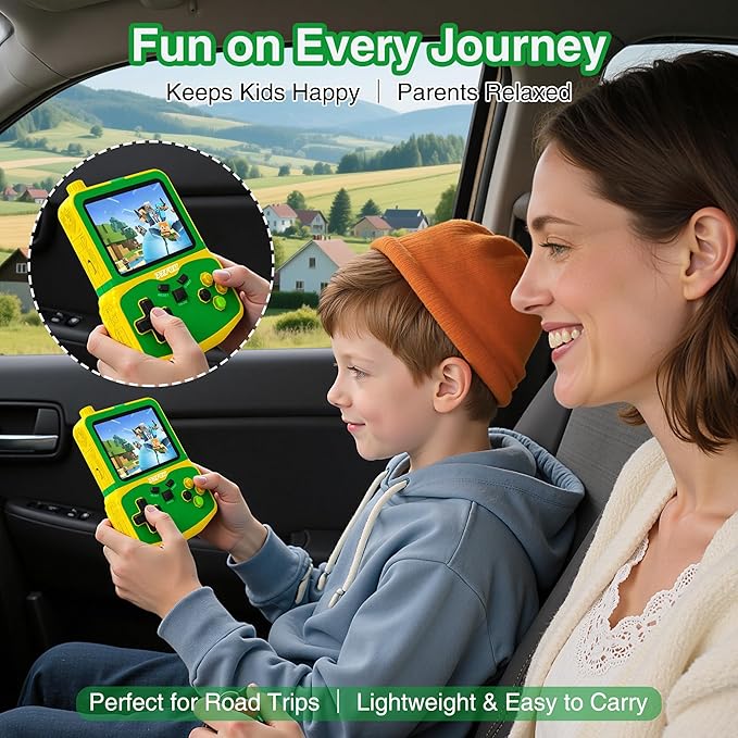 Kids Handheld Video Game Player, 220 Preloaded Classic Games, Portable Plug & - Image 4