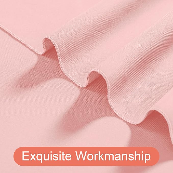 DWCN 10x7 FT Blush Pink Backdrop Curtains - Image 4