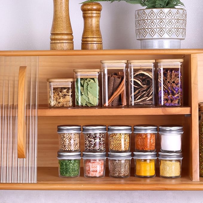 ComSaf Small Mason Jars 2 oz, Small Canning Jars, Mini Glass Jar - Image 8