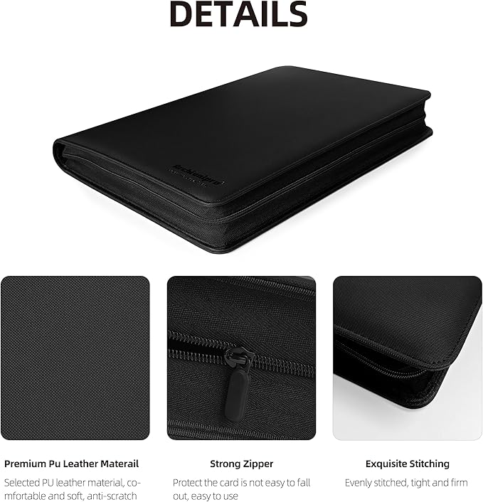 16 Pockets Premium Card Binder 1024 Cards Trading Card Binders Side Load Card - Image 3