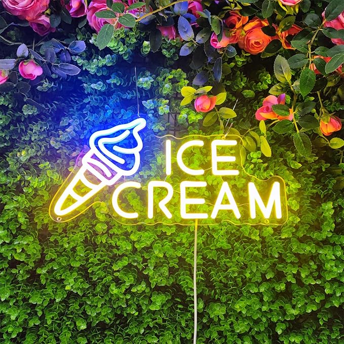 Ice Cream Neon Sign Ice Cream Light Ice Cream Signs - Image 5