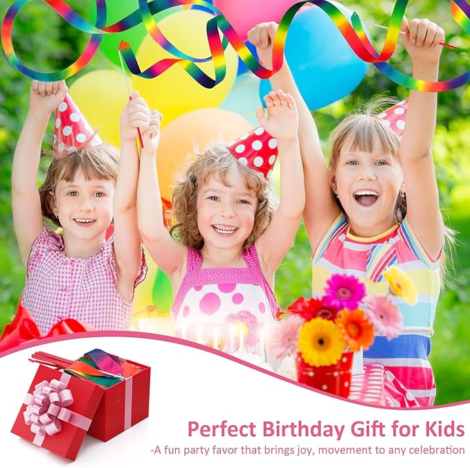 12 Pack Dance Ribbons for Kids, Dance Class, Birthday Party, Gymnastics - Image 4