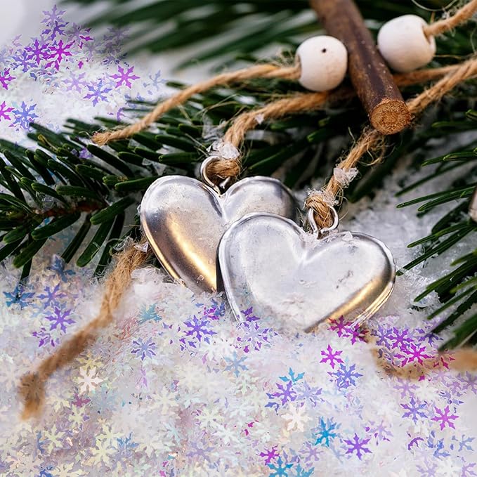 2000pcs/50g Christmas Snowflakes Confetti Decorations, Iridescent Snowflake - Image 6