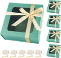 Light Green Gift Boxes with Window, 7.5"x7.5"x3.1" Bridesmaid Boxe by TIACABO