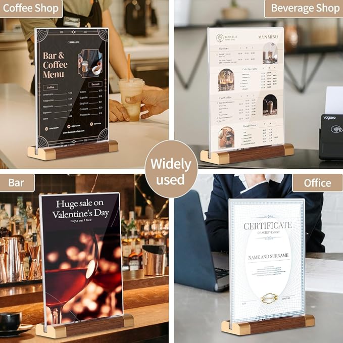 8.5 x 11 Inch Acrylic Sign Holder - Image 4