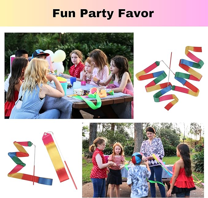 Dance Wands Ribbon Pack, Party Favors - Image 3