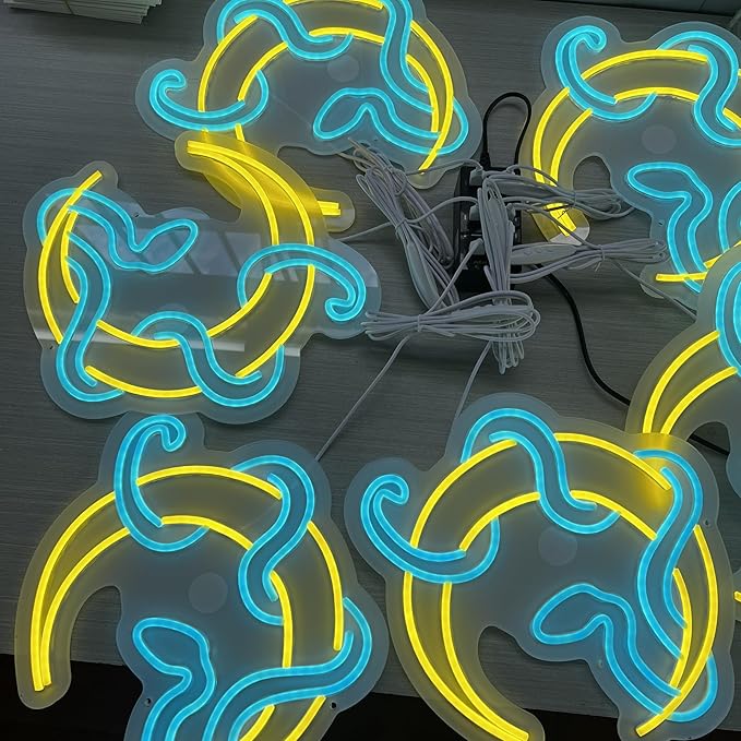 Snake on Moon Neon Sign, Animal Neon Sign, Neon sign Art Bedroom, Snake wall - Image 6