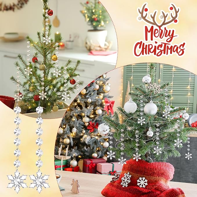 Nuenen 100 Pcs Acrylic Hanging Crystals - Image 5