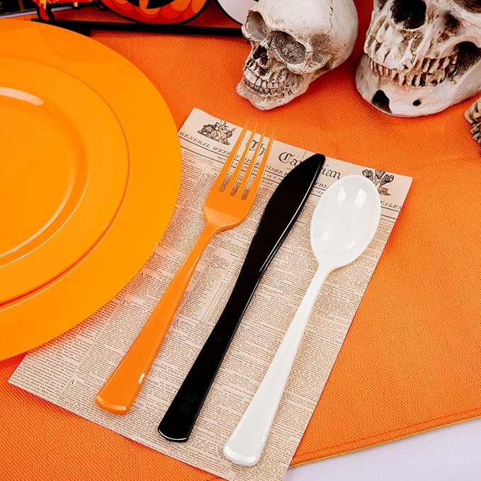 NOCCUR 180PCS Halloween Plastic Silverware Set - Image 6