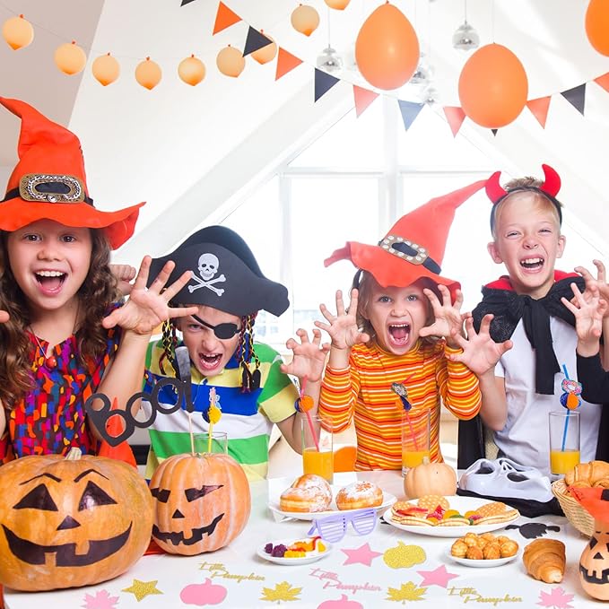 400 Pcs Fall Little Pumpkin Baby Shower Decorations Fall Thanksgiving Glitter - Image 3