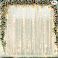 10ft x 10ft Ivory Tulle Photo Backdrop Curtain by Suppromo