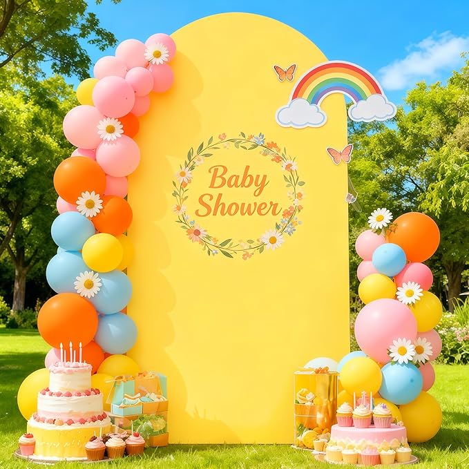 6.6FT Yellow Arch Backdrop Cover - Image 2