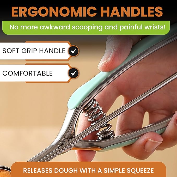 Spring Chef Medium #40 Stainless Steel Cookie Scoop - Image 6