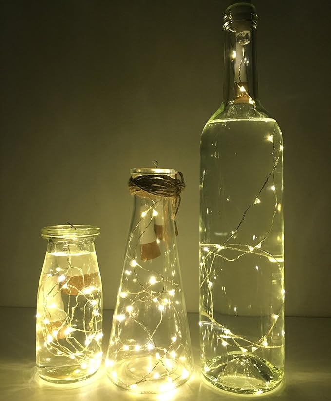 NeoJoy Wine Cork Lights, Rechargeable Bottle Fairy String Lights - Image 5