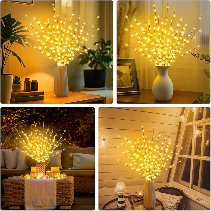 DK177 2 Pack Led Branch Light Battery Operated Lighted Branch Vase Filler - Image 5