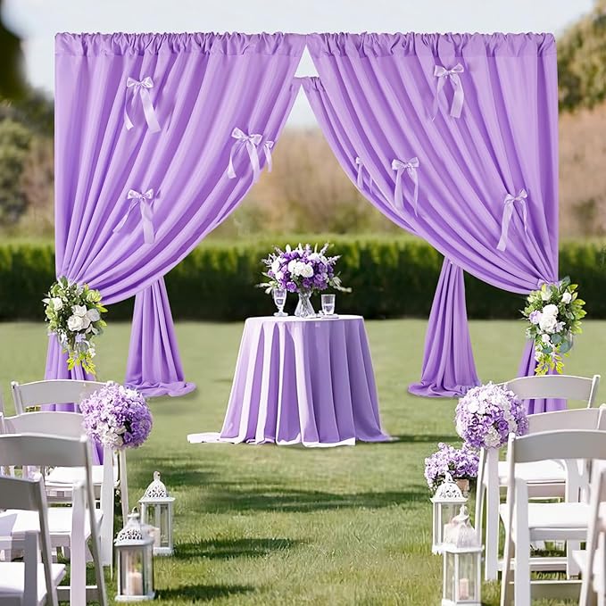 Light Purple Backdrop Curtain: 5.8×8ft Backdrop Durable Curtain - Image 3