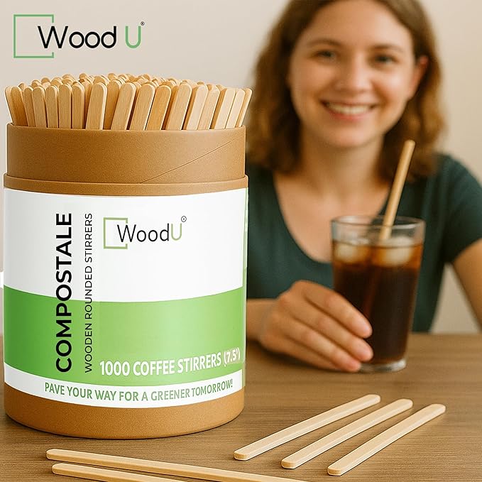 Wooden Coffee Stirrers 7.5" 1000 pcs - Image 8