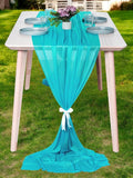 MDS 25 Pack 10ft Chiffon Table Runner 29 x 120 Inches Sheer Wedding Runner by MDS