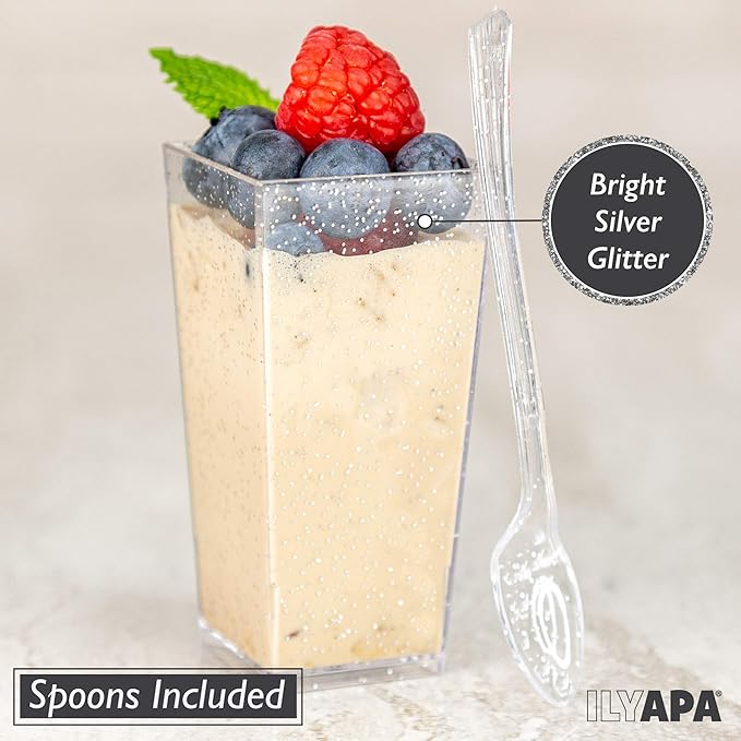 Ilyapa 3oz Plastic Dessert Cups - Image 4